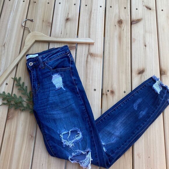 Kan Can Distressed Jeans-Pants - Picture 1 of 12